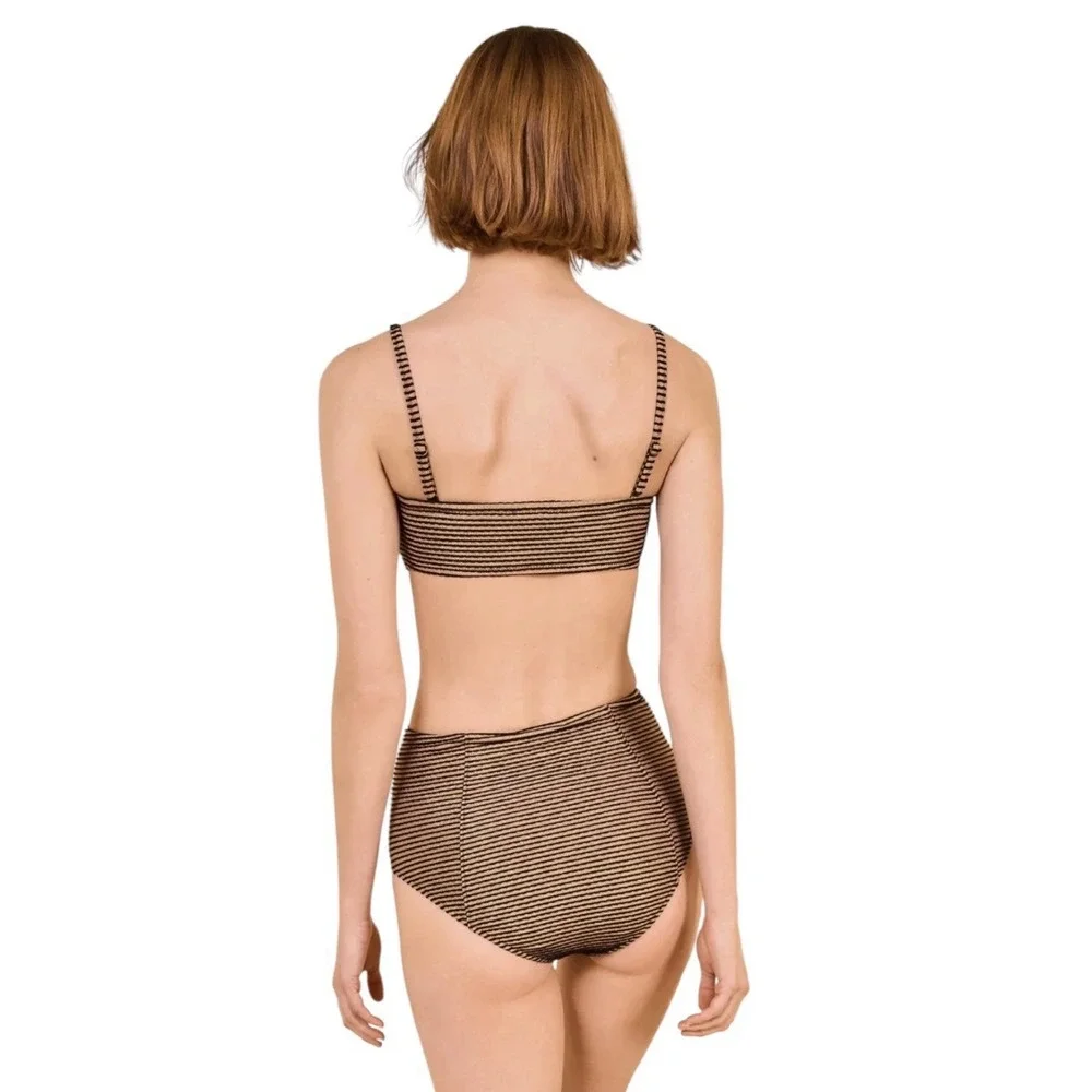 New ULLA Johnson Zahara Bikini Set Swimsuit Women's Large Beach MSRP $470